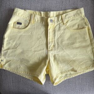 Vintage Riders Yellow Jean Shorts Lightweight‎ Denim